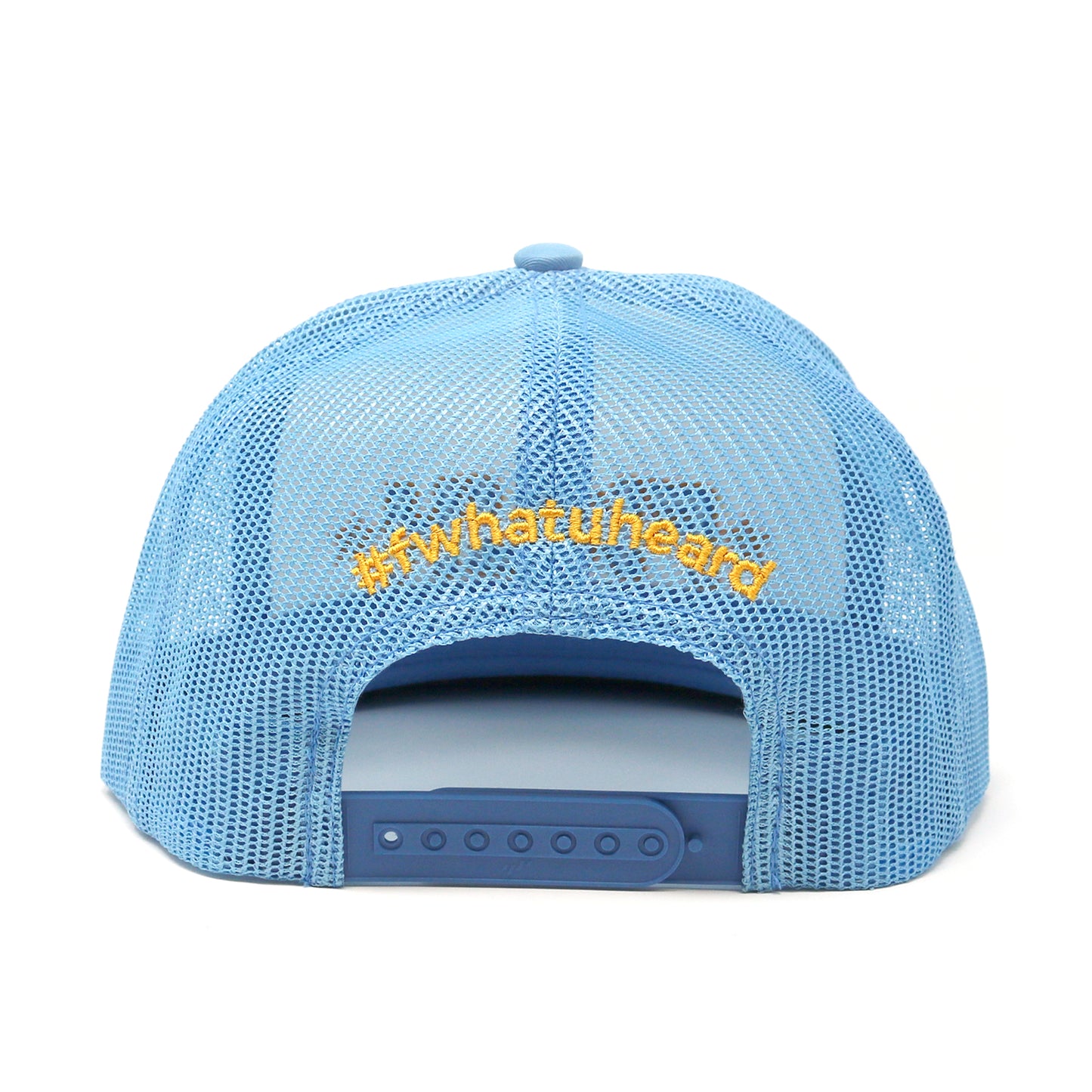 FWUH Word Logo Trucker Hat Light Blue