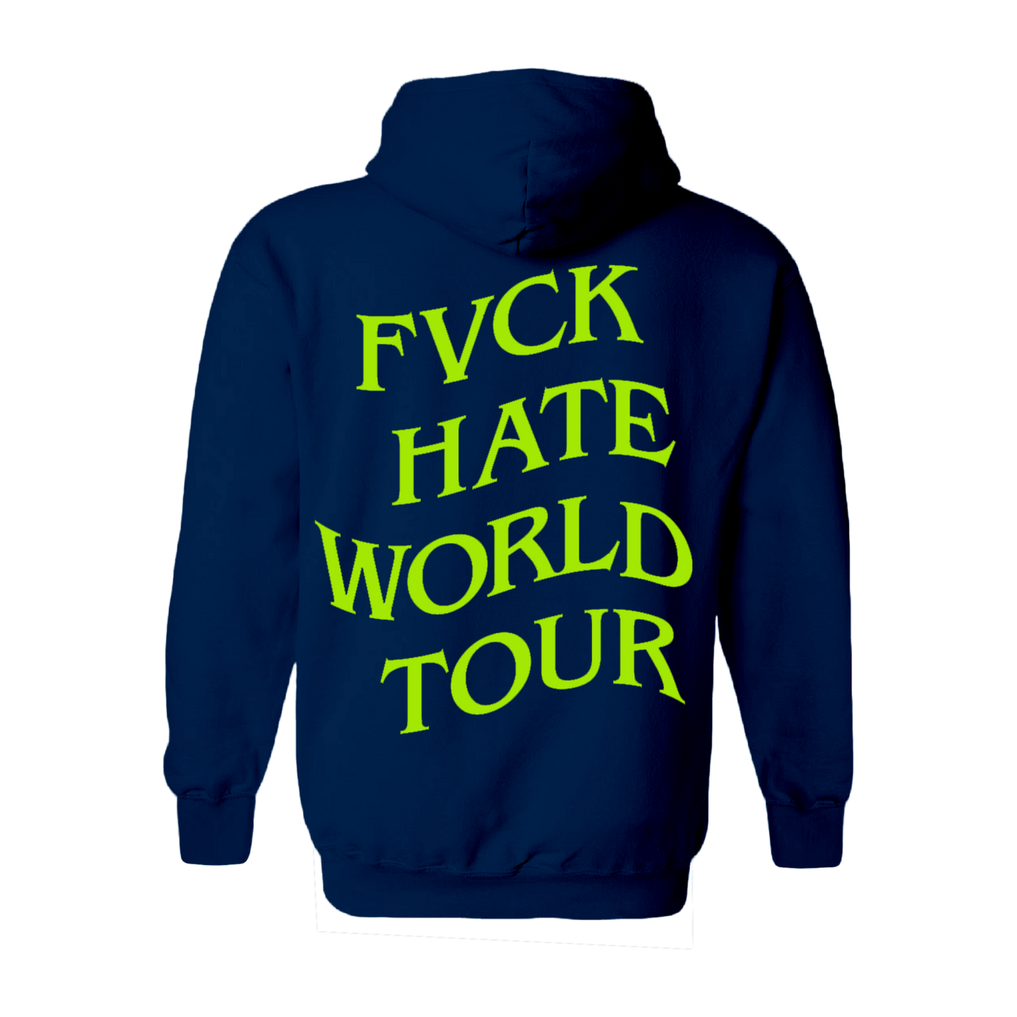 FVCK Hate World Tour Navy Hoodie