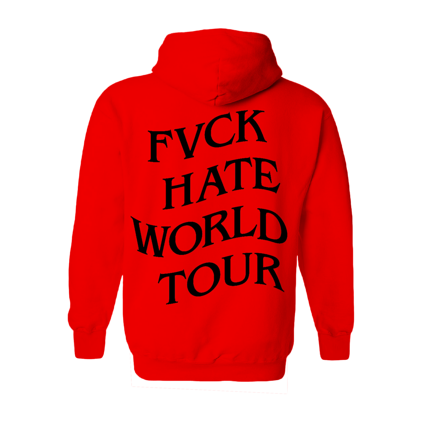 FVCK Hate World Tour Red Hoodie