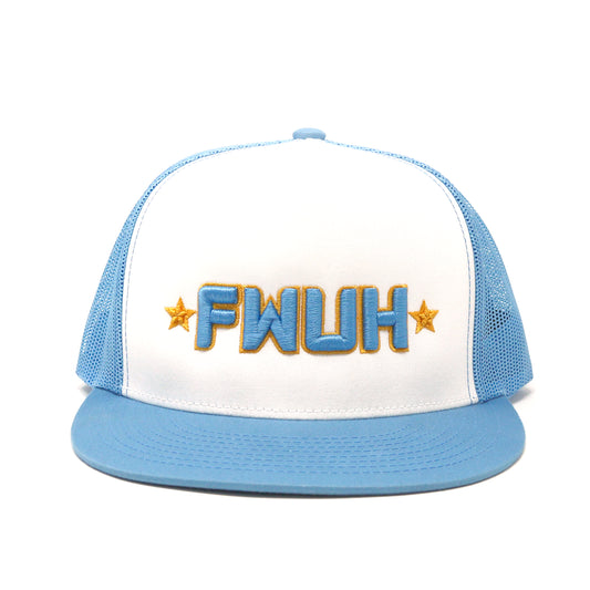 FWUH Word Logo Trucker Hat Light Blue