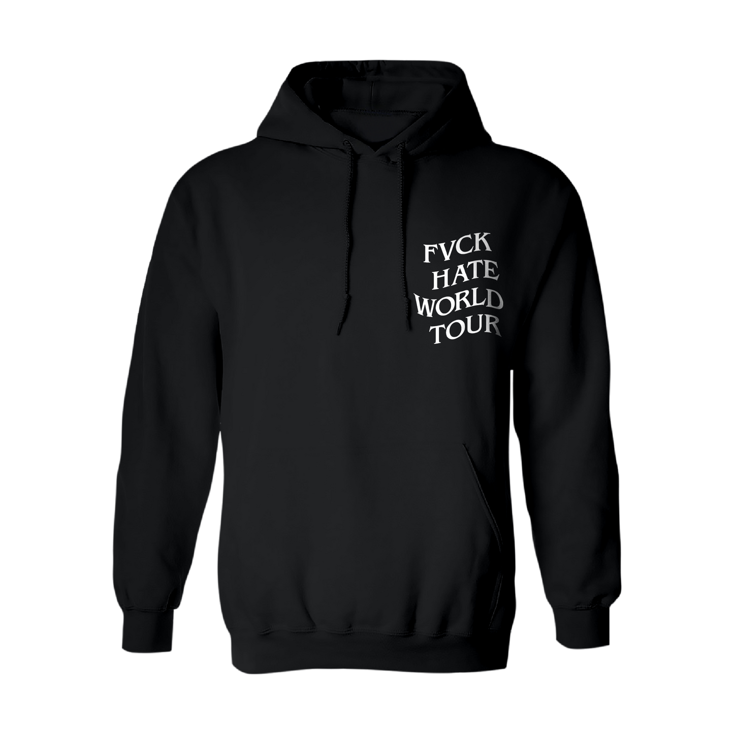 FVCK Hate World Tour Black Hoodie