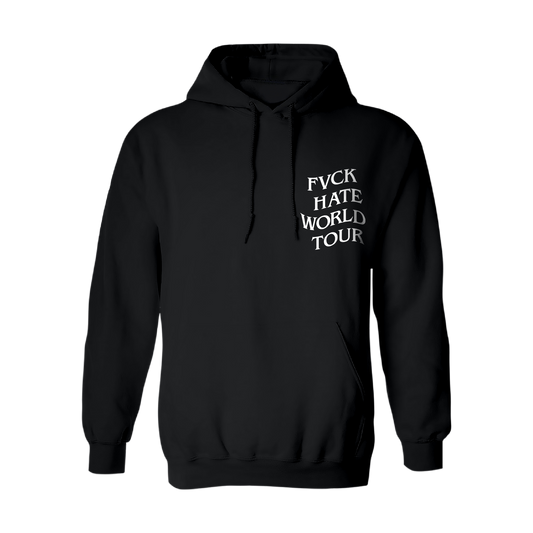 FVCK Hate World Tour Black Hoodie