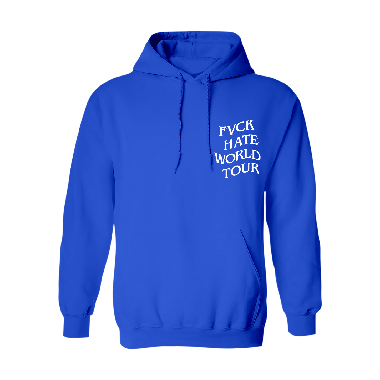 FVCK Hate World Tour Royal Hoodie