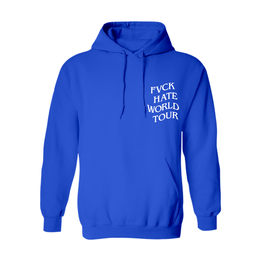 FVCK Hate World Tour Royal Hoodie